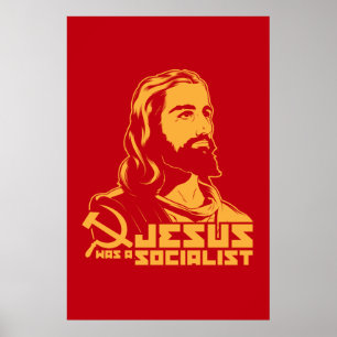 Jezus was een socialist poster