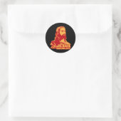 Jezus was een socialist ronde sticker (Tas)