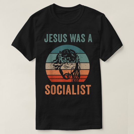Jezus was een socialist t-shirt (Design voorkant)