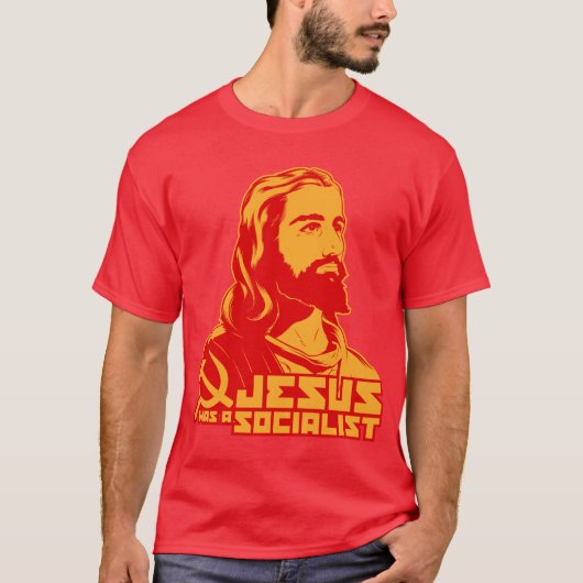 Jezus was een socialist t-shirt (Voorkant)