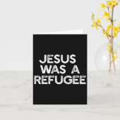 Jezus was een vluchteling voor immigrantenmeme ant kaart (Gele Bloem)