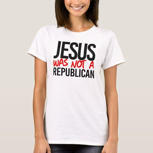 Jezus was geen republikein t-shirt (Voorkant)
