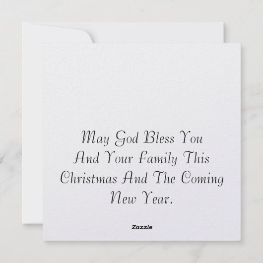 Jezus was Gods kerstcadeautje Feestdagenkaart (Achterkant)