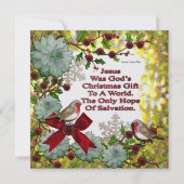 Jezus was Gods kerstcadeautje Feestdagenkaart (Voorkant)