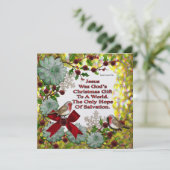 Jezus was Gods kerstcadeautje Feestdagenkaart (Staand voorkant)