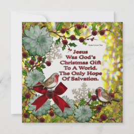 Jezus was Gods kerstcadeautje Feestdagenkaart