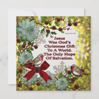 Jezus was Gods kerstcadeautje Feestdagenkaart