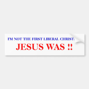 Jezus was het. bumpersticker
