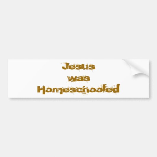 Jezus was Homeselecteerd Bumpersticker (Voorkant)