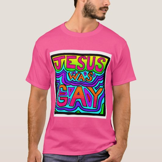Jezus was homo t-shirt (Voorkant)