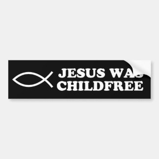 Jezus was kindervrij bumpersticker