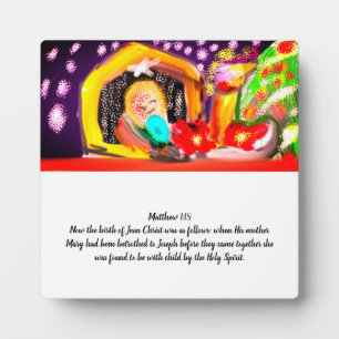 Jezus was Miracles Magnet door Sign Acryldruk Fotoplaat