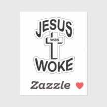 Jezus was Woke Classic Round Sticker