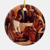 Jezus wast de Disciples Feet Ornament (Achterkant)