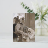 Jezus wast voeten van discipelen | Albert Edelfelt Briefkaart (Staand voorkant)