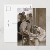 Jezus wast voeten van discipelen | Albert Edelfelt Briefkaart (Voorkant / Achterkant)