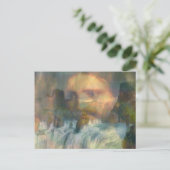 Jezus, watervallen en regenboog briefkaart (Staand voorkant)