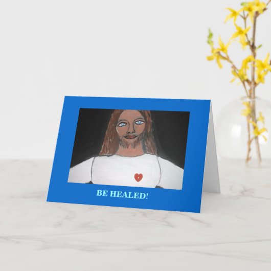 JEZUS: WEES GENEZEN KAART (Gele Bloem)