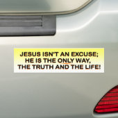 Jezus - weg, waarheid, leven bumpersticker (Op auto)
