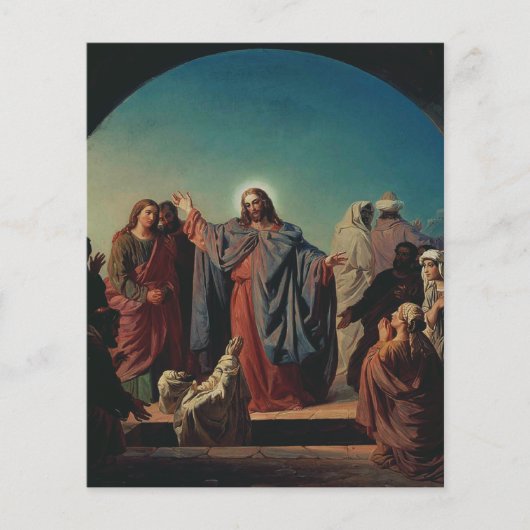 Jezus wekt Lazarus door Robert Wilhelm Ekman (Voorkant)