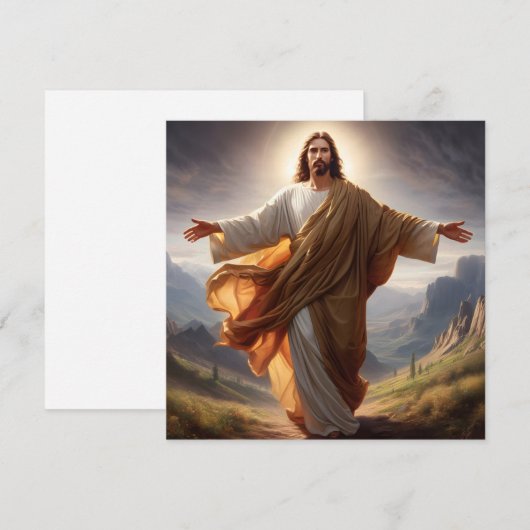 Jezus Wenskaart (Voorkant / Achterkant)