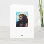 Jezus Wenskaart Feestdagen Kaart (Achterkant)