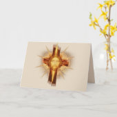 Jezus wenskaart kaart (Gele Bloem)