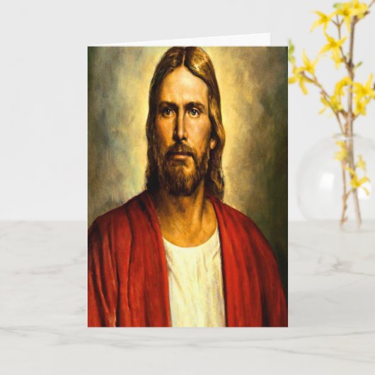 Jezus  Wenskaart Kaart (Gele Bloem)