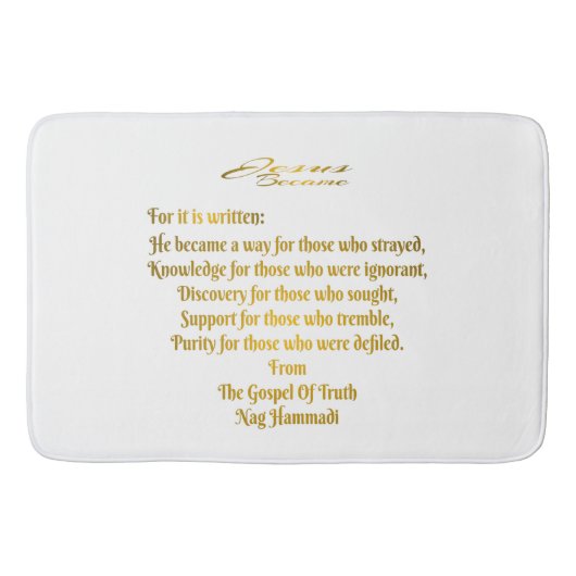 Jezus werd badmat (Voorkant)