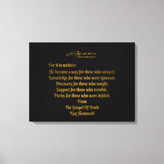 Jezus werd canvas afdruk (Voorkant)