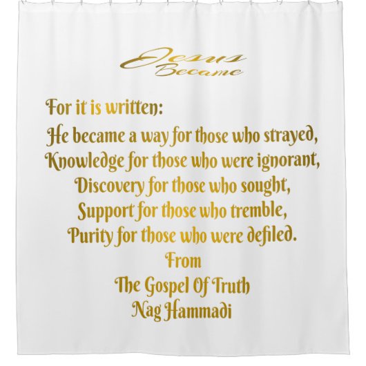 Jezus werd douchegordijn (Voorkant)