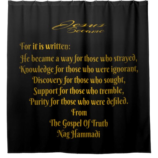 Jezus werd douchegordijn (Voorkant)