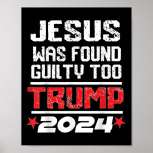 Jezus werd schuldig bevonden aan het terugnemen va poster
