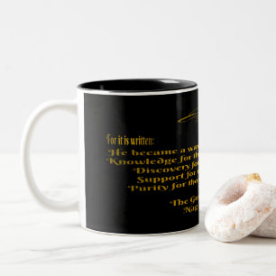 Jezus werd tweekleurige koffiemok