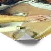 Jezus werpt geldwisselaars uit poster (Hoek)