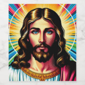 Jezus wijn etiketten! etiket (Enkel label)