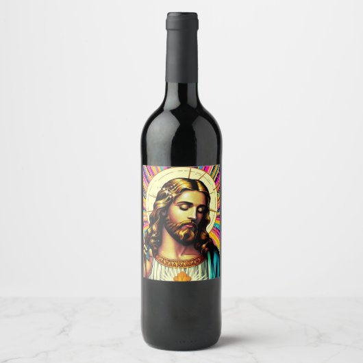 Jezus wijn etiketten! etiket (Voorkant)