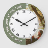 Jezus wil je de tijdsklok van Christus zien Grote Klok (Voorkant)