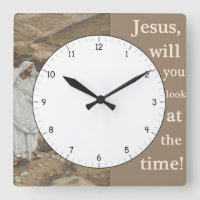 Jezus wil je kijken naar de Time Funny Clock