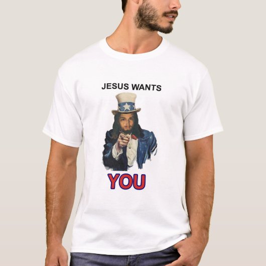Jezus wil je t-shirt (Voorkant)