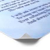 Jezus wil me voor een zonlicht Afbeelding. Poster (Hoek)