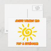 Jezus wil me voor een zonnestraal briefkaart (Voorkant / Achterkant)