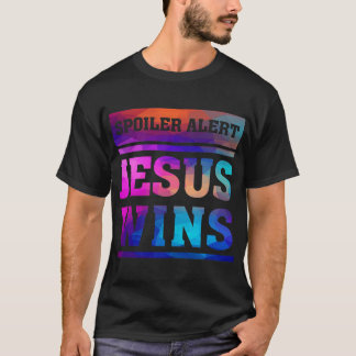 Jezus wint Christelijk Gezegde onthulling Rap T-shirt