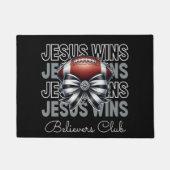 Jezus wint de doopvont van de Believers Club Deurmat (Voorkant)