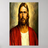 Jezus, wit en rood poster (Voorkant)
