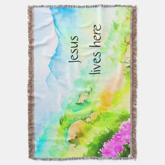 Jezus woont hier deken (Voorkant Verticaal)
