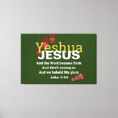 JEZUS WORD WERD VLEESKERST | CHRISTELIJK CANVAS AFDRUK (Voorkant)