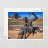 Jezus wordt aan het kruis genageld briefkaart (Voorkant / Achterkant)