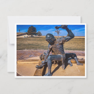 Jezus wordt aan het kruis genageld briefkaart