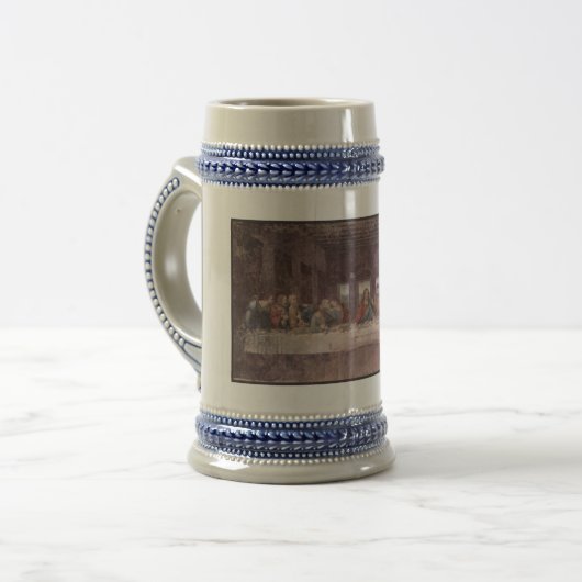 Jezus "Yeshua" Het Laatste Avondmaal, Leonardo da  Bierpul (Voorkant links)